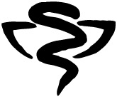 Logo A.P.E.S., version originale, noir (L)