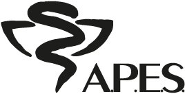 Logo A.P.E.S., version originale, noir (LA)
